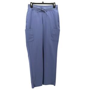 Mandala Mid Rise Straight Leg Cargo Scrub Pant Deep Periwinkle Small S Nursing